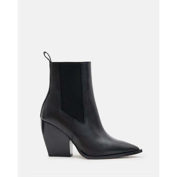 Allsaints Ria leather Wedge Chelsea Boot in Black size 6 - Picture 1 of 11